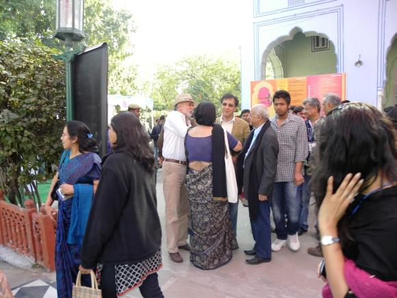 Tarun Tejpal with Gurcharan Das