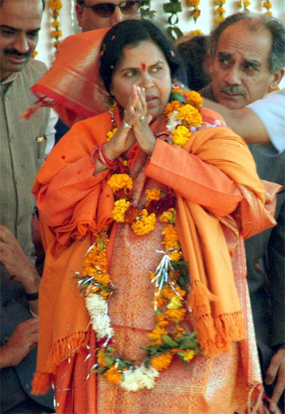 Uma Bharti is on the lookout for her own room at the BJP headquarters.