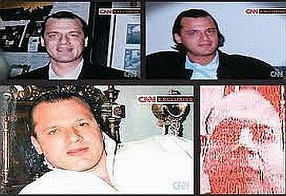 A combination of video grabs showing David Coleman Headley
