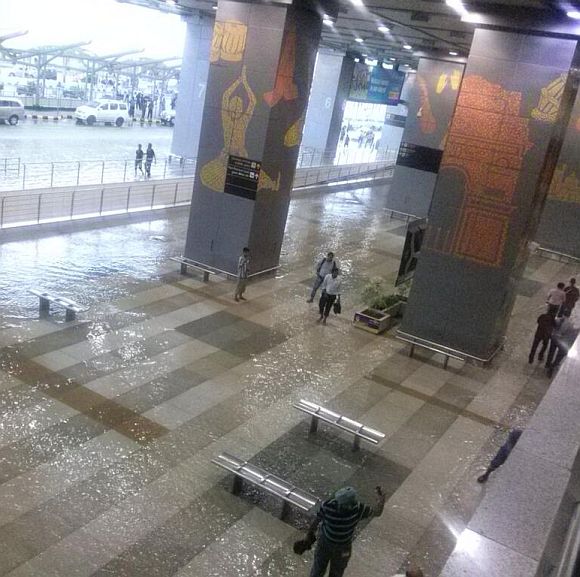  The sight at Delhi airport's T3 terminal