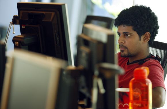 A person uses his computer in Mumbai (image for representational purpose only)