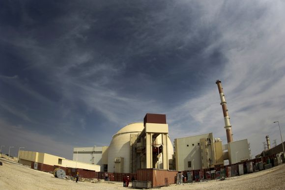 A general view of the Bushehr nuclear power plant in Iran.