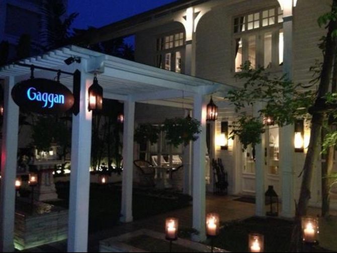 A view of the Gaggan restaurant in Bangkok