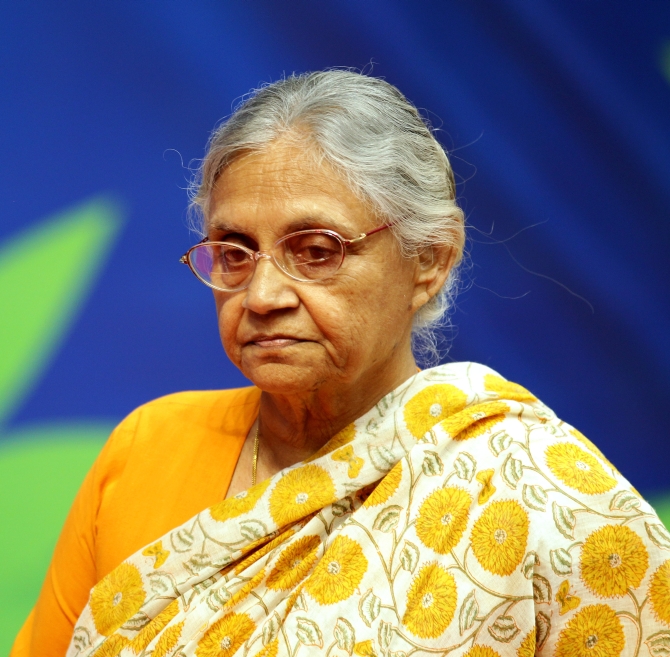 Former Delhi Chief Minister Sheila Dikshit.