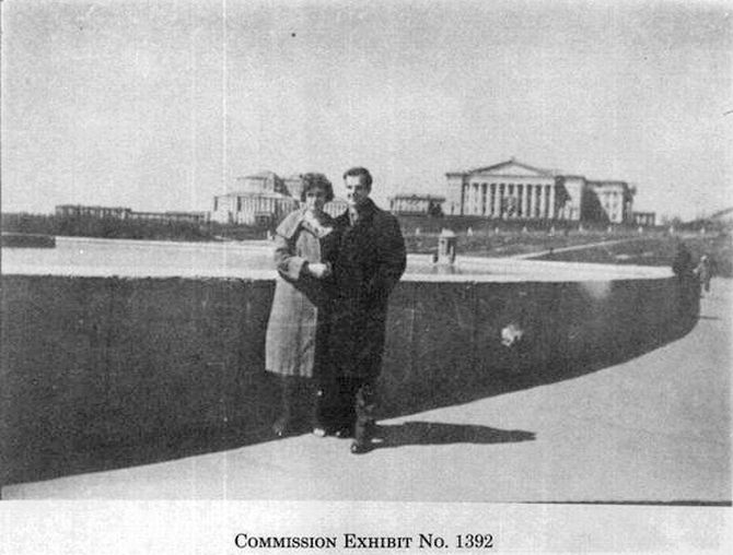 Lee Harvey Oswald and his Russian wife, Marina, in Minsk.