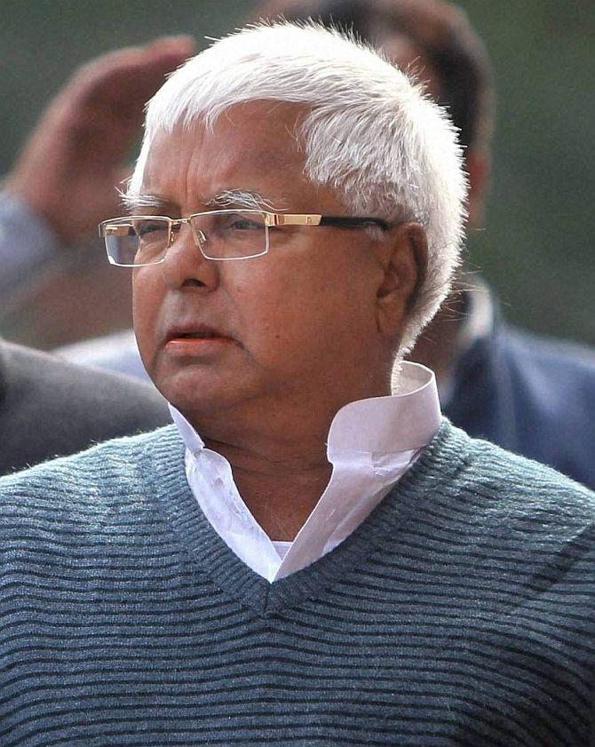 Rashtriya Janata Dal chief and a former Bihar Chief Minister Lalu Prasad Yadav