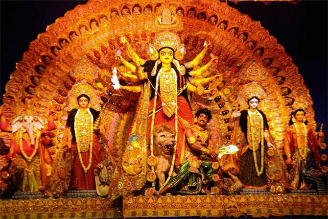 FD block Durga Pujo in Salt Lake