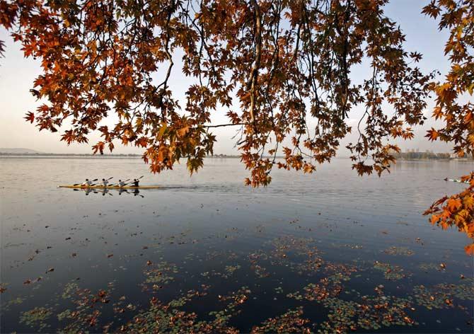 The Dal Lake in Srinagar.