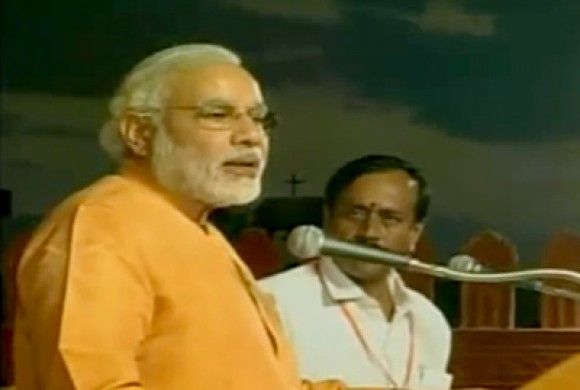 Narendra Modi speaks in Tamil Nadu
