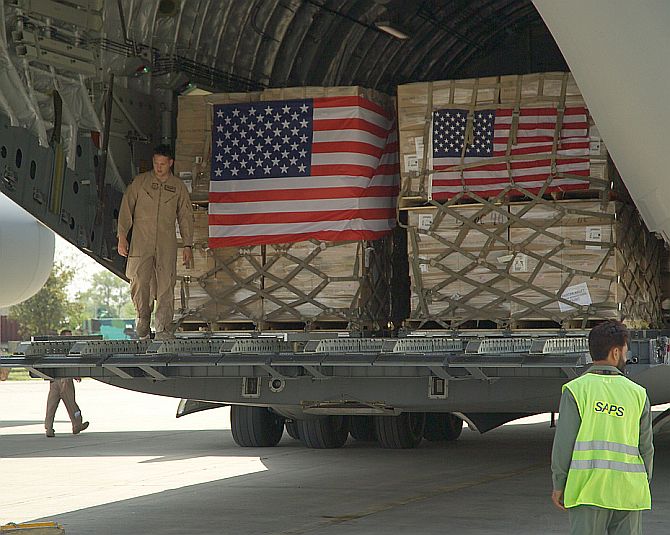 A US aid package arrives in Islamabad