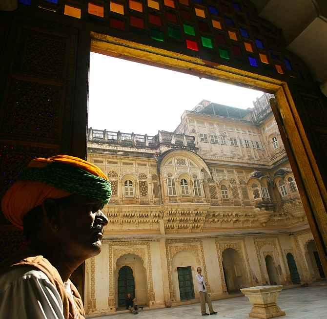 A view of the Meharangarh Fort is seen at the historic town of Jodhpur