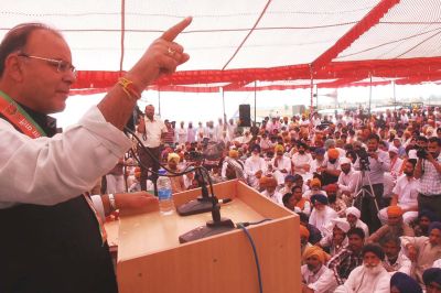 Arun Jaitley campaigns in Amritsar
