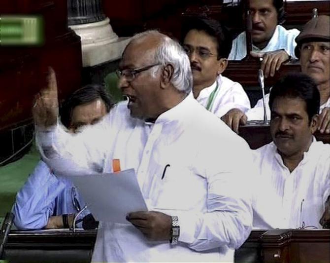 Leader of Congress on Lok Sabha Mallikarjun Kharge