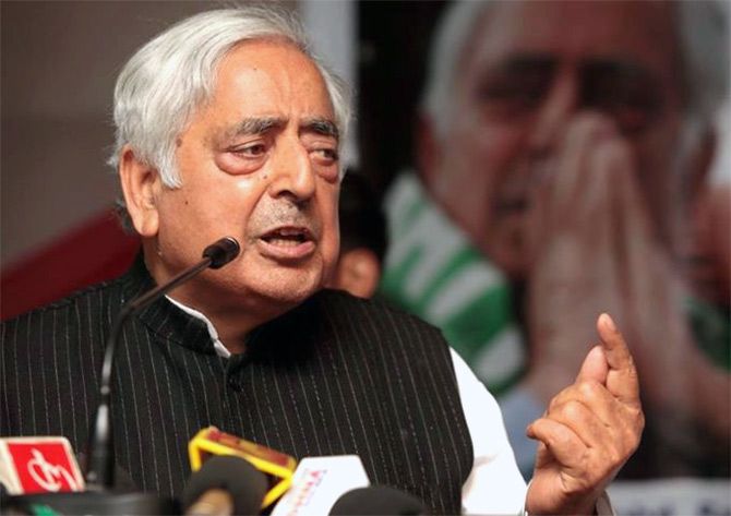 Mufti Mohammad Sayeed, leader of the People's Democratic Party.