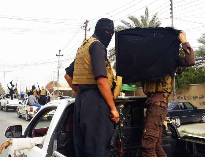 ISIS fighters in Mosul, Iraq