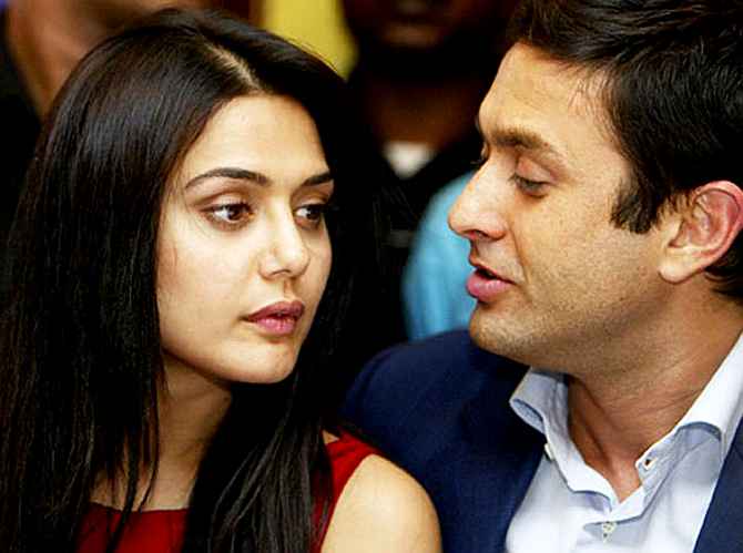 Preity Zinta and Ness Wadia in happier times