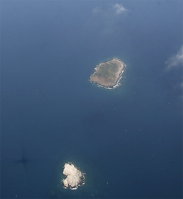A general view shows Tho Chu island, in the vicinity of which the plane went missing