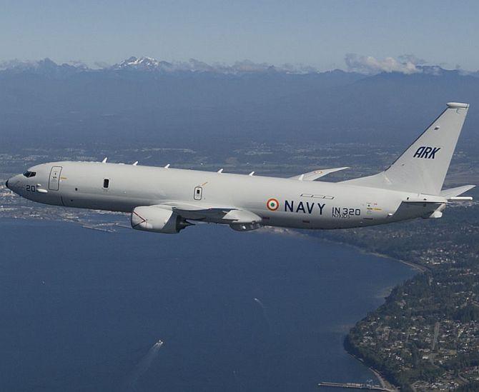 Indian Navy's surveillance aircraft, the P-8I