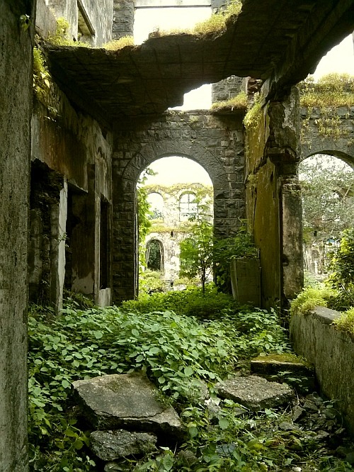 The abandoned Shakti Mills compound in Mahalaxmi, Mumbai