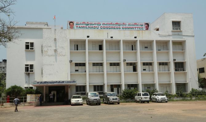 The Congress office in Chennai.