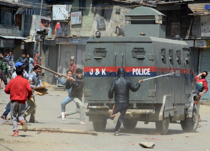 Protests in Srinagar