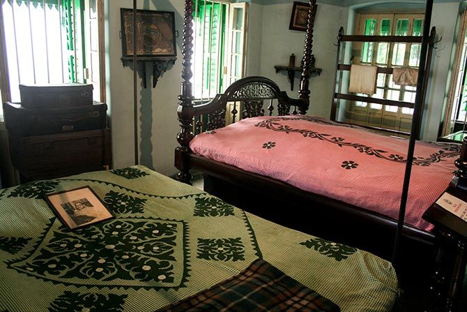 The bedroom where he slept at night and dreamt of India's freedom.