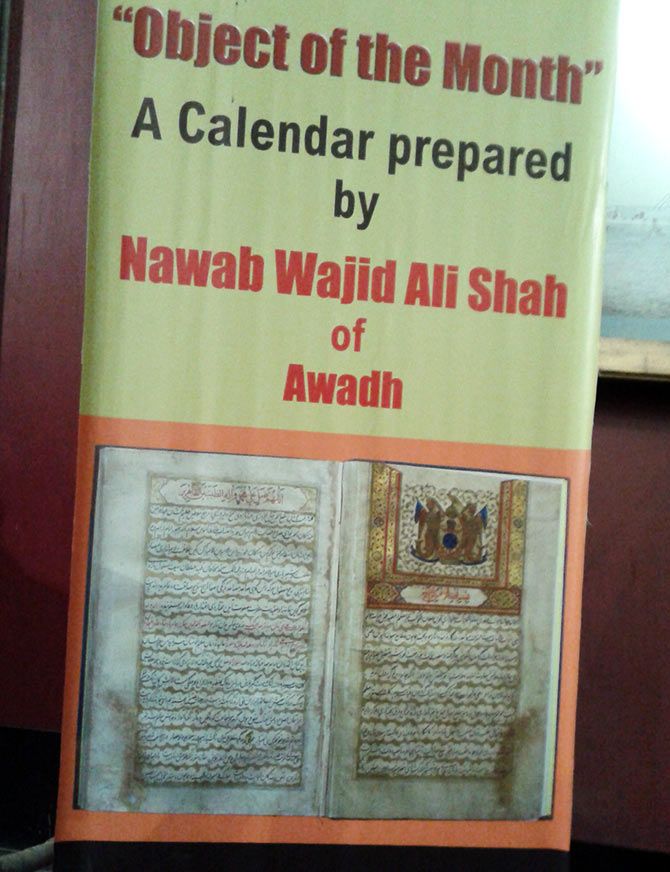 Exhibition of Wajid Ali Shah's calendar