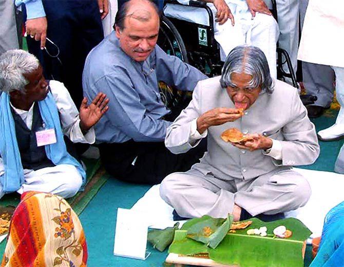 S M Khan with President Kalam