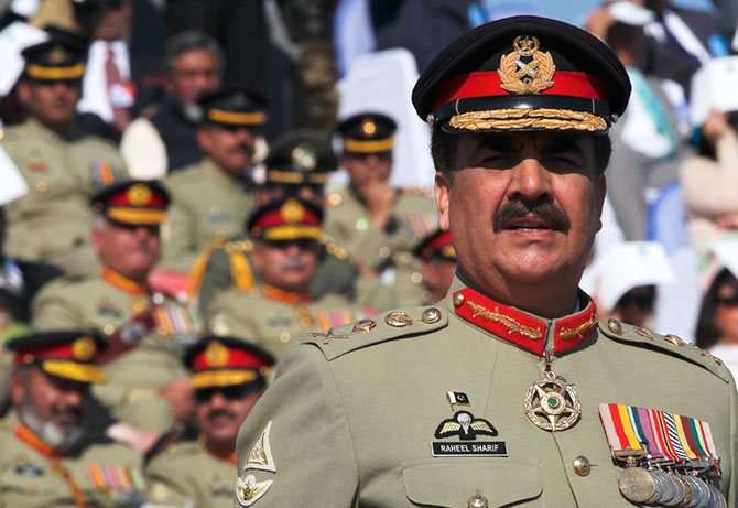 Pakistan army chief General Raheel Sharif