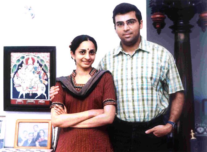 Aruna and Viswanathan Anand