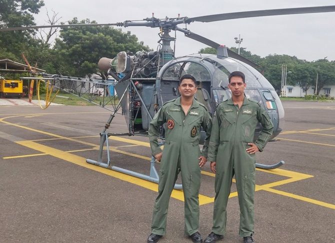 IAF pilots C Simon and R Venkatramanan
