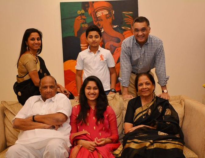 Image result for sharad pawar family