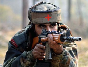 An Indian soldier in Uri, J&K.