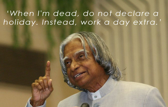 15 inspiring quotes by Bharat Ratna Dr Abdul Kalam 