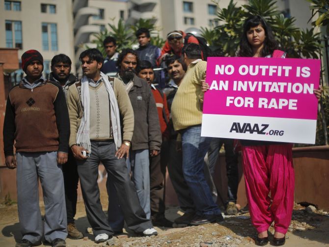 Protesting against rape