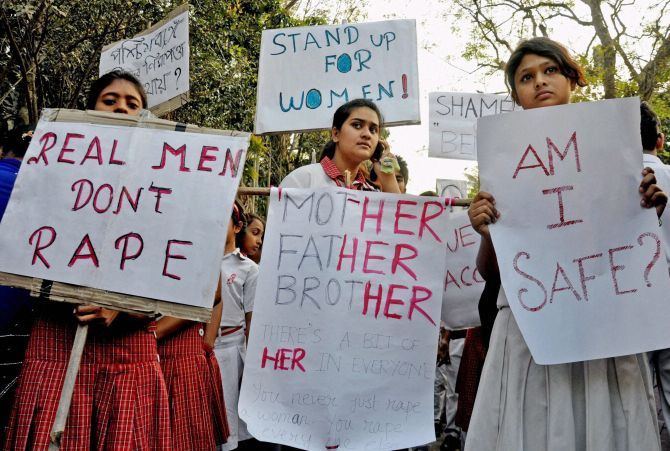 Protesting against rape