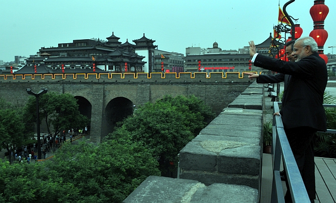 Image result for modi china bridge