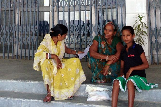 Outside a government hospital in Bihar