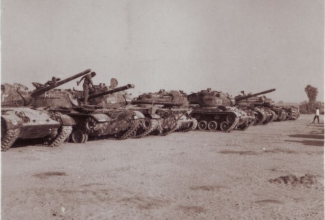 Destroyed Pakistani Patton tanks after the 1965 war