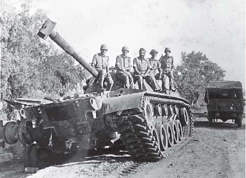 A captured Patton tank