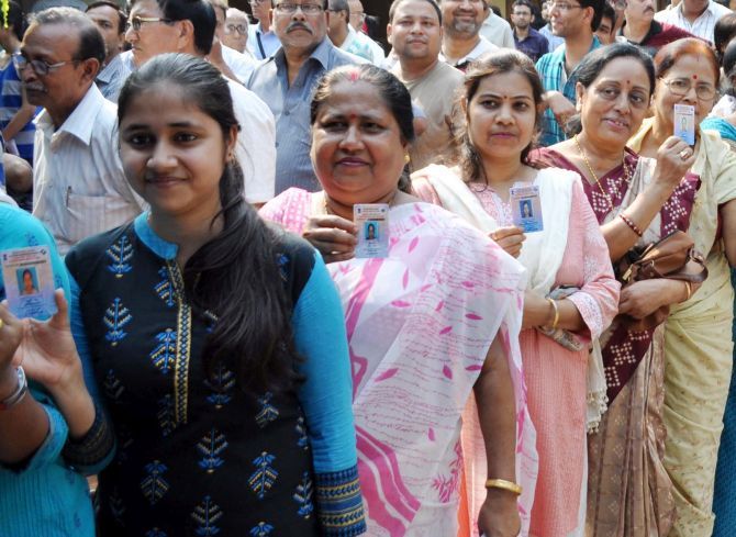 Voters in Assam