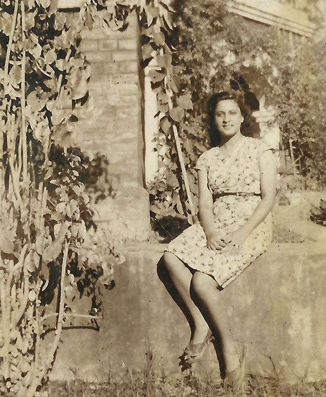 Sylvia Dyer in her home in Dhang