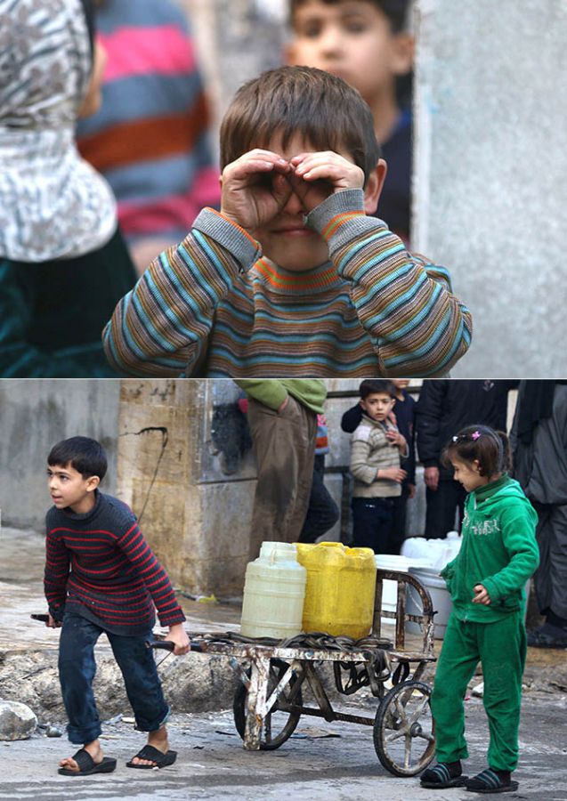 Aleppo child refugees