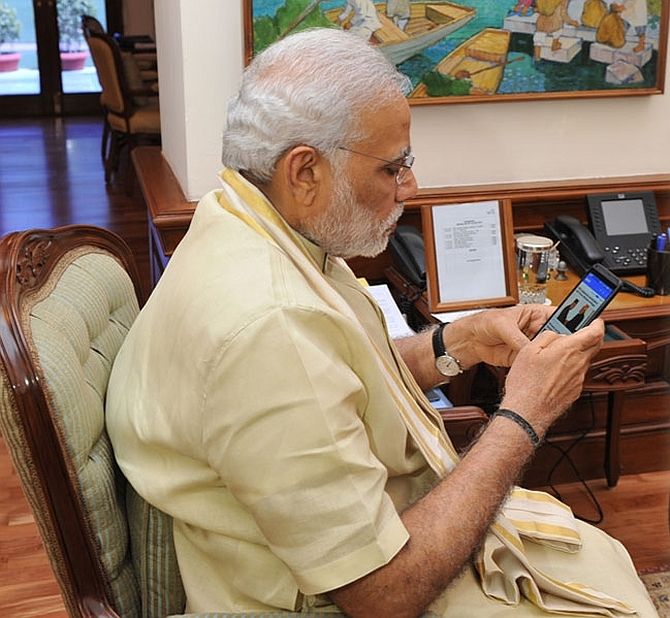Prime Minister Narendra D Modi is one of the most followed world leaders on Facebook and Twitter.