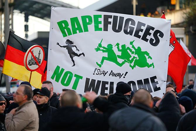 Protest against refugees