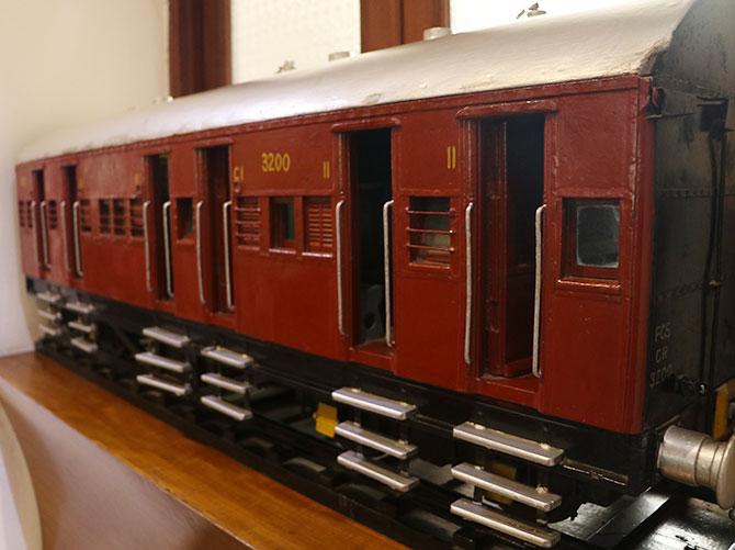 A model of an Indian railway train