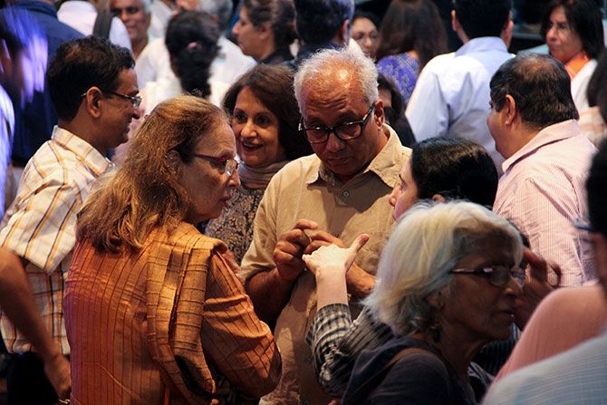 Pheroza Godrej with Atul and Anju Dodiya