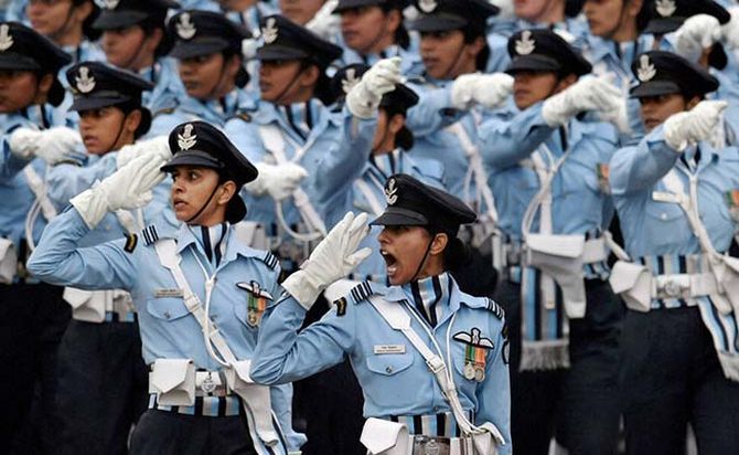 IAF lady officers make a mark at the Republic Day parade, January 26, 2016