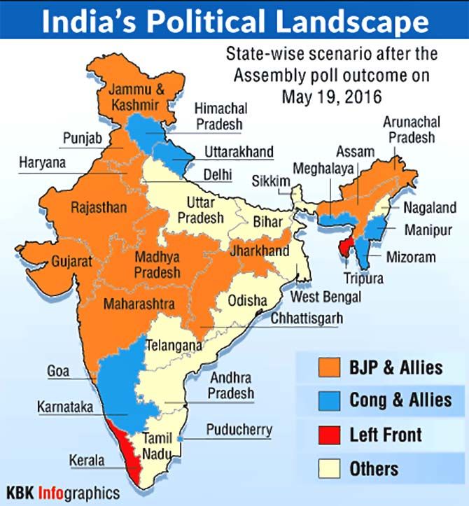 India's Political Landscape, May 19, 2016