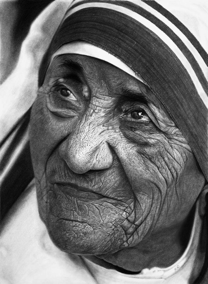 Stunning black and white photos? No, these are pencil drawings - Rediff